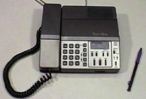 A Phone-Mate, one of the major brands of the 1980s